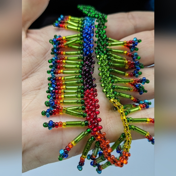 NWOT RAINBOW BEADED ADJUSTABLE LENGTH ANKLET - Picture 8 of 8